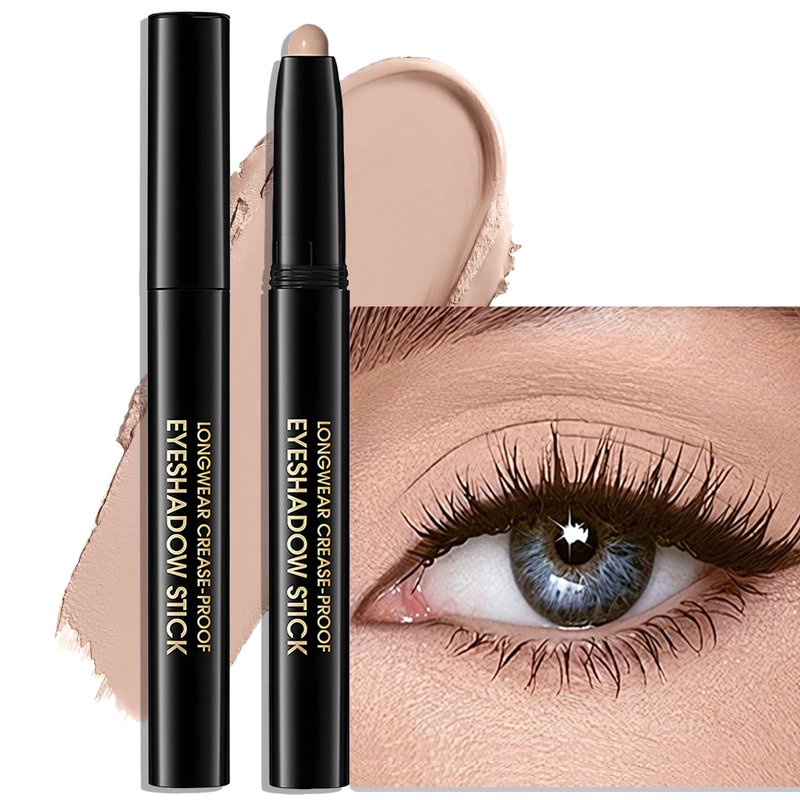 Wugbc Eyeshadow Stick Matte Eye Brightener Pencil Cream Nude Eye Shadow Base Crayon Long-Lasting Crease-Proof Naked Eyeshadow Blendable High Pigmented Single Eyeliner Makeup for Women, 3 DESERT