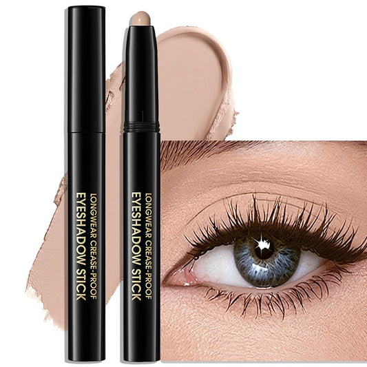 Wugbc Eyeshadow Stick Matte Eye Brightener Pencil Cream Nude Eye Shadow Base Crayon Long-Lasting Crease-Proof Naked Eyeshadow Blendable High Pigmented Single Eyeliner Makeup for Women, 3 DESERT