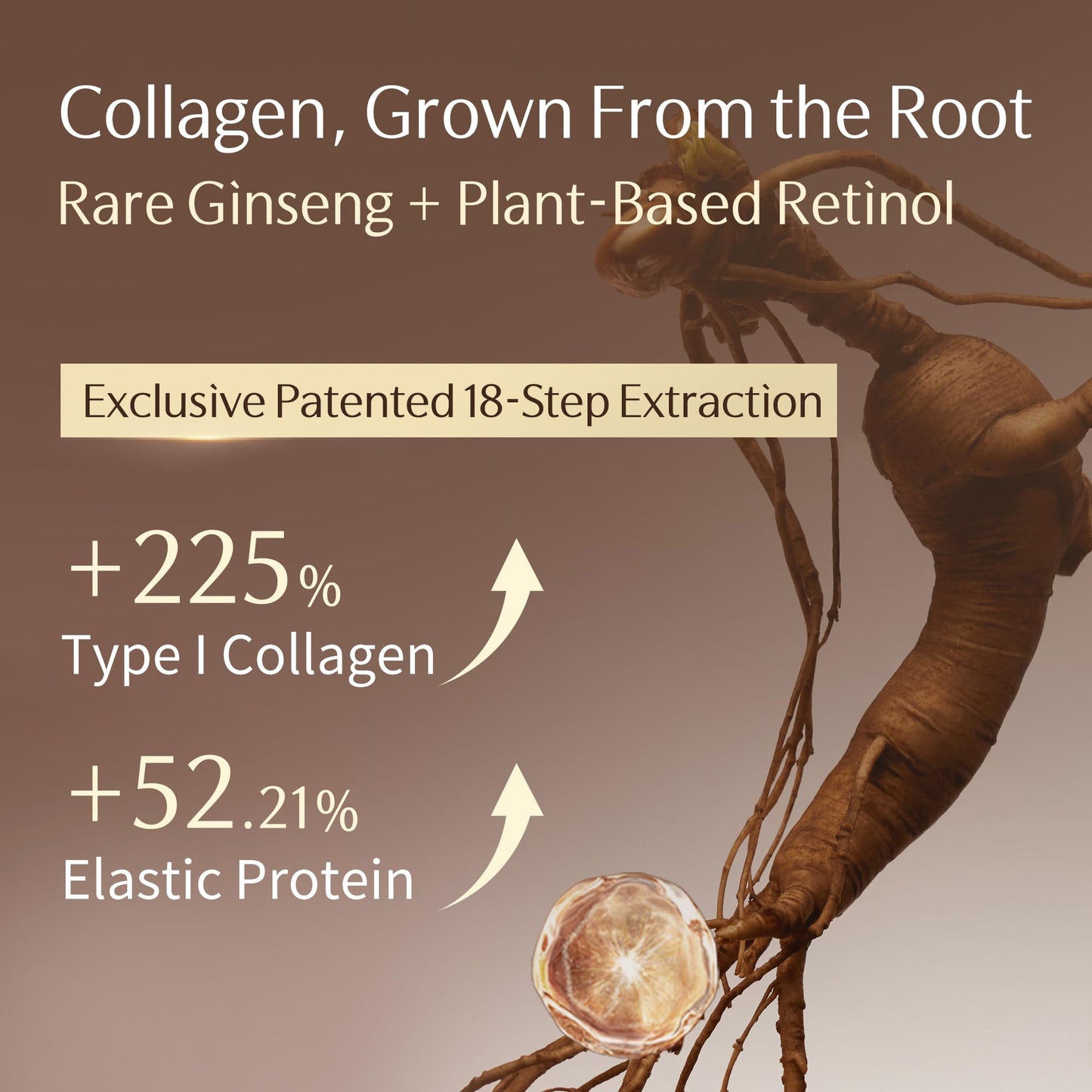 GUYU Collagen Face Cream with Ginseng Anti-Aging Peptides Face Moisturizer | Vitamin E, Hyaluronic Acid, Plant-Based Retinol, Squalane, Ceremide | for Firming, Reducing Wrinkle(1 oz/30g)