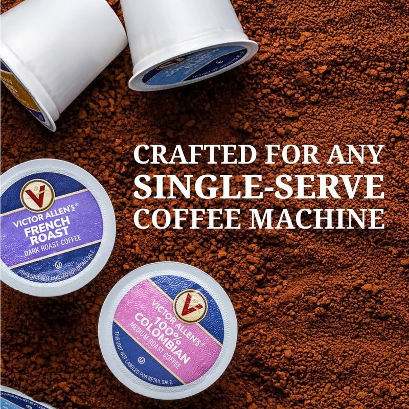 Victor Allen's Coffee Seattle Dark, Dark Roast, 42 Count, Single Serve Coffee Pods for Keurig K-Cup Brewers