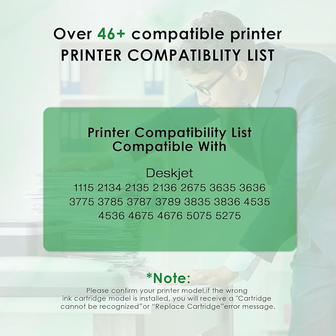 fannster 664XL Ink Cartridge Replacement for 664 664XL 664 XL Ink Cartridges Black and Color for DeskJet Ink Advantage 1115 2135 2138 3635 3636 3638 4535 4536 4538 4675 4676 4678 Printer Ink 2 Pack