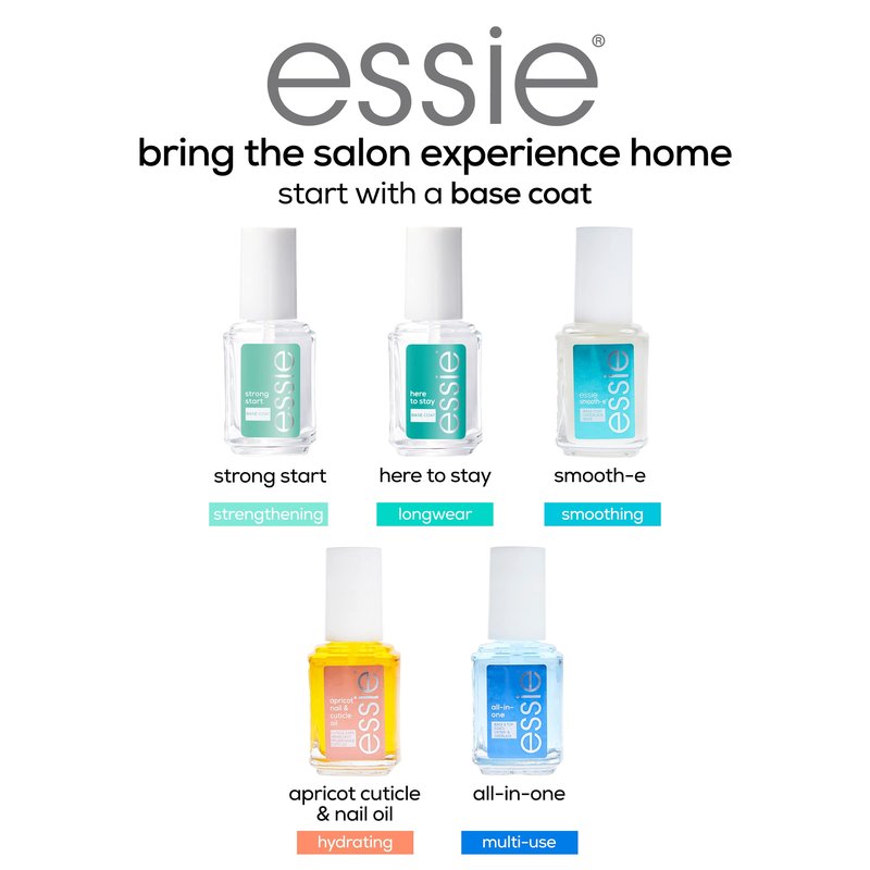 essie Nail Care, Matte About You Top Coat, Vegan, Mattifying Nail Polish, 0.46 fl oz