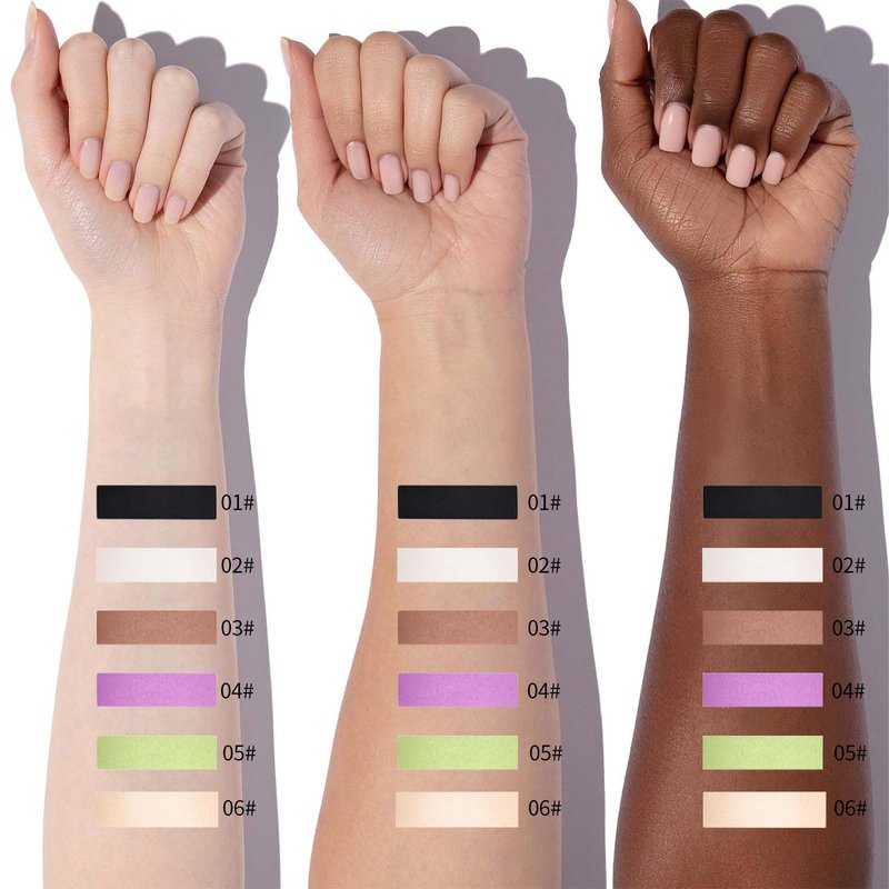 Erinde Single Beige Matte Eyeshadow Palette, Velvet Eye Shadow Compact Powder Primer Base Makeup, Neutral Nudes Matte Pressed Powder Eye Shadow Palette, 06# Beige