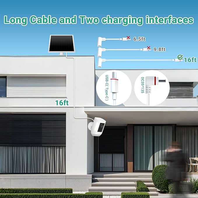 2 Pack Solar Panel 8W Solar Charger