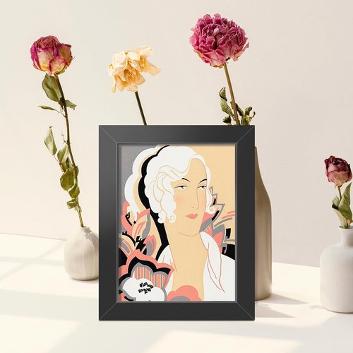 LaVie Home 2x3 Picture Frame - Classic Black Frame with HD Plexiglas | 2x3 Display, 1 Pack