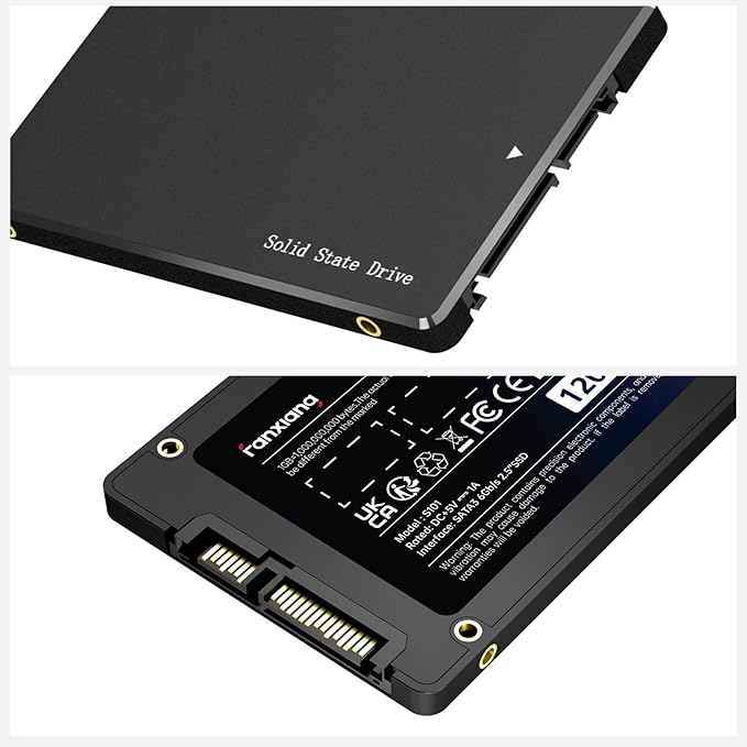 fanxiang S101 4TB SSD SATA III 6Gb/s 2.5" Internal Solid State Drive, Read Speed up to 500MB/sec, 3D NAND SLC Cache for Laptop and PC Desktops(Black)