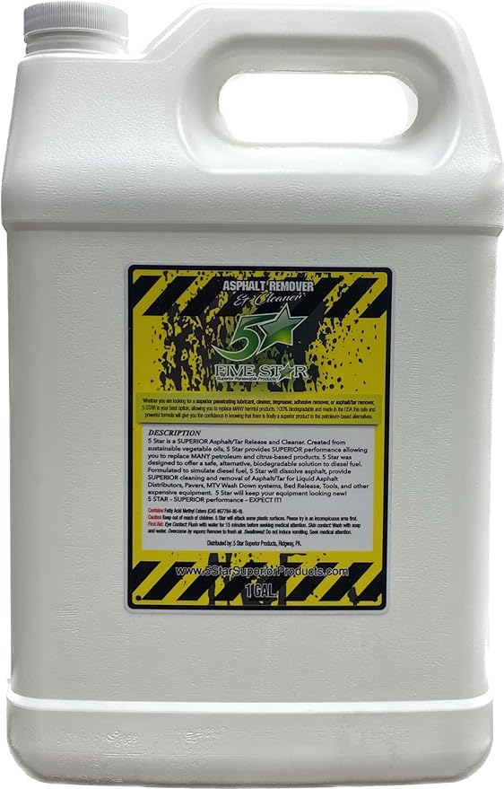 Asphalt Remover - 1 Gallon. Biodegradable, Cleaner, USDA Certified BioBased Product, No Offensive Odor, Superior Formula out-works dangerous products