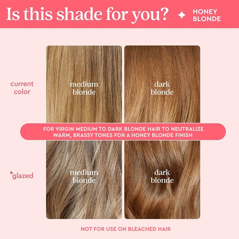 Glaze Super Gloss Color Conditioning Gloss - Honey Blonde | Rinse-Out Semi-Permanent Hair Treatment for Medium to Dark Blonde Hair
