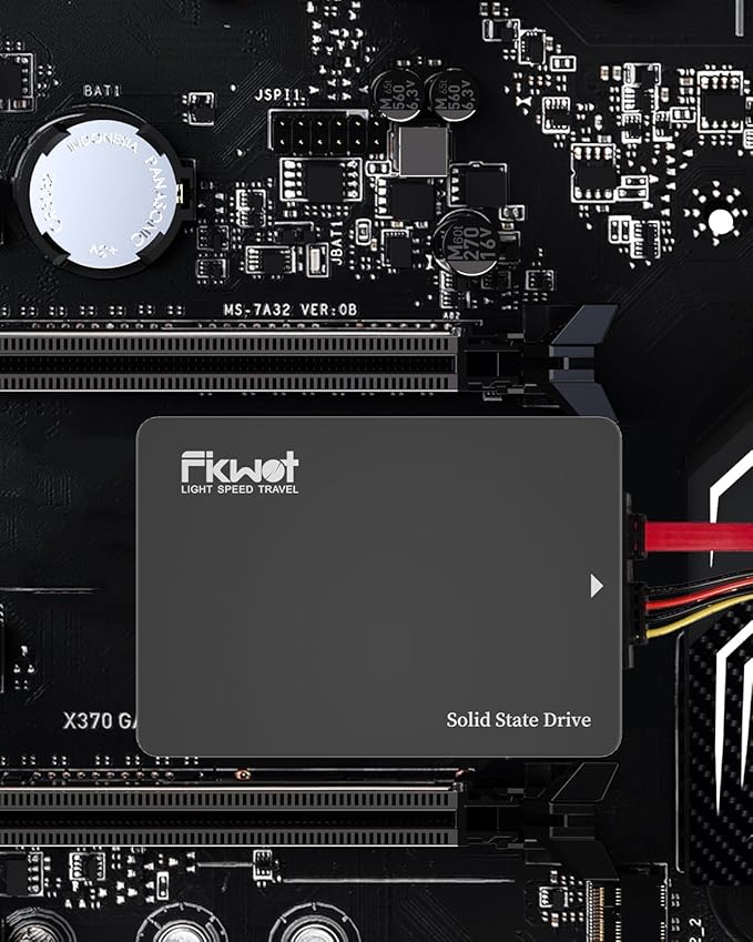 Fikwot FX812 256GB SSD SATA III 2.5" 6GB/s, 3D NAND TLC, 70% SLC Cache, Up to 560MB/s, Compatible with Laptop & PC Desktop