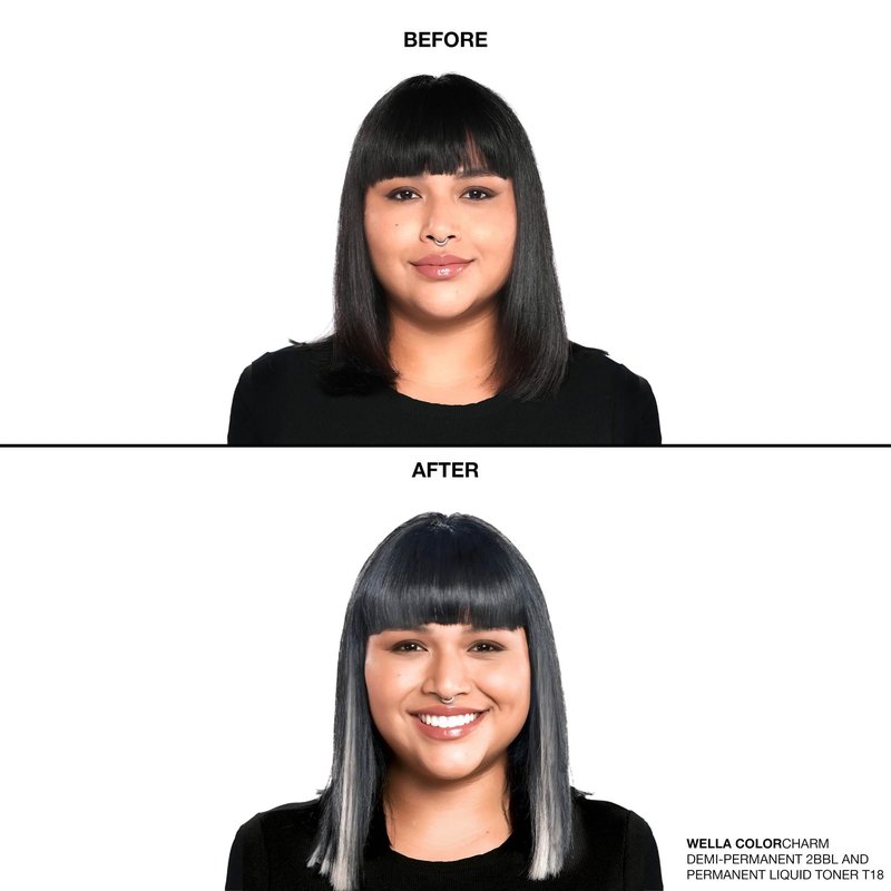 COLORCHARM Demi Permanent Hair Color | 2BBL Blue Black | Gloss, Refresh & Tone | 2 Fl Oz