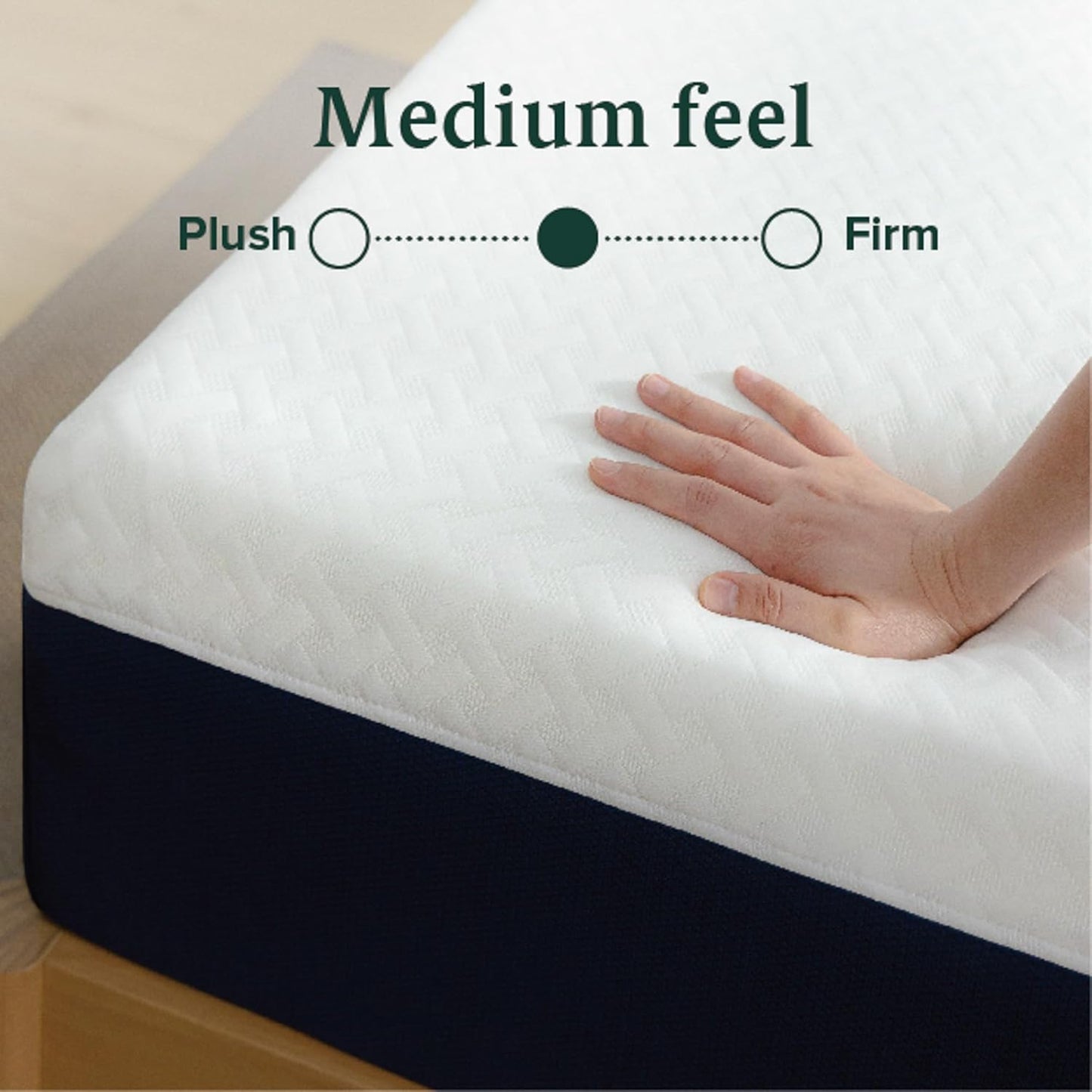 ZINUS 10 Inch Queen Hybrid Mattress - Cooling Comfort, Medium Firm, Fiberglass Free, Motion Isolation