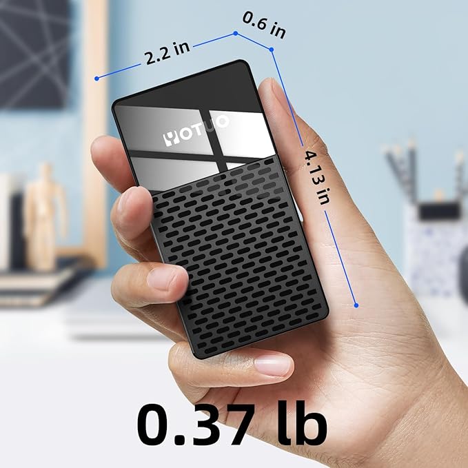 YOTUO External Solid-State Drive 2TB, Up to 1050MB/s, USB-C Portable SSD with All-in-One Multi-Port USB 3.2 Hub and SD/TF Card Reader Docking Station with iPhone/PC/Laptop/Mac/Windows/Android/iOS.