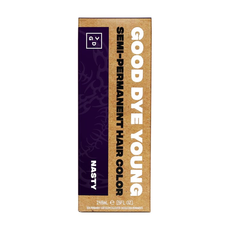 Good Dye Young x Rico Nasty Purple Semi-Permanent Hair Dye, Vegan and Cruelty-Free, Semi-Permanent Hair Color (Deep Purple, 5FL OZ)