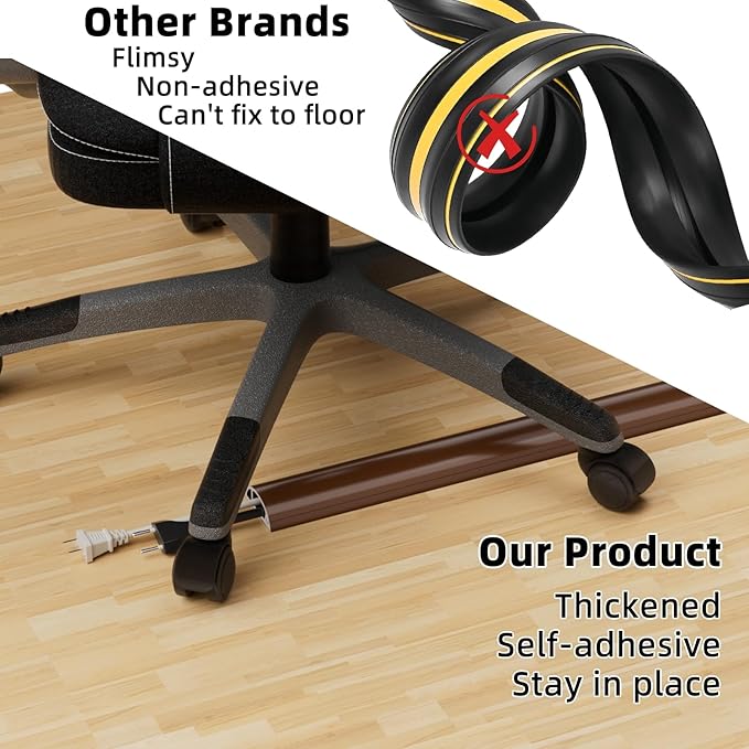 Cord Hider Raceway Kit, 118 inch Wall Cable Hider for 1 Cable, Silicone Material Hiding Wall Mount TV Powers Cords in Home Office, W0.59 H0.39in White