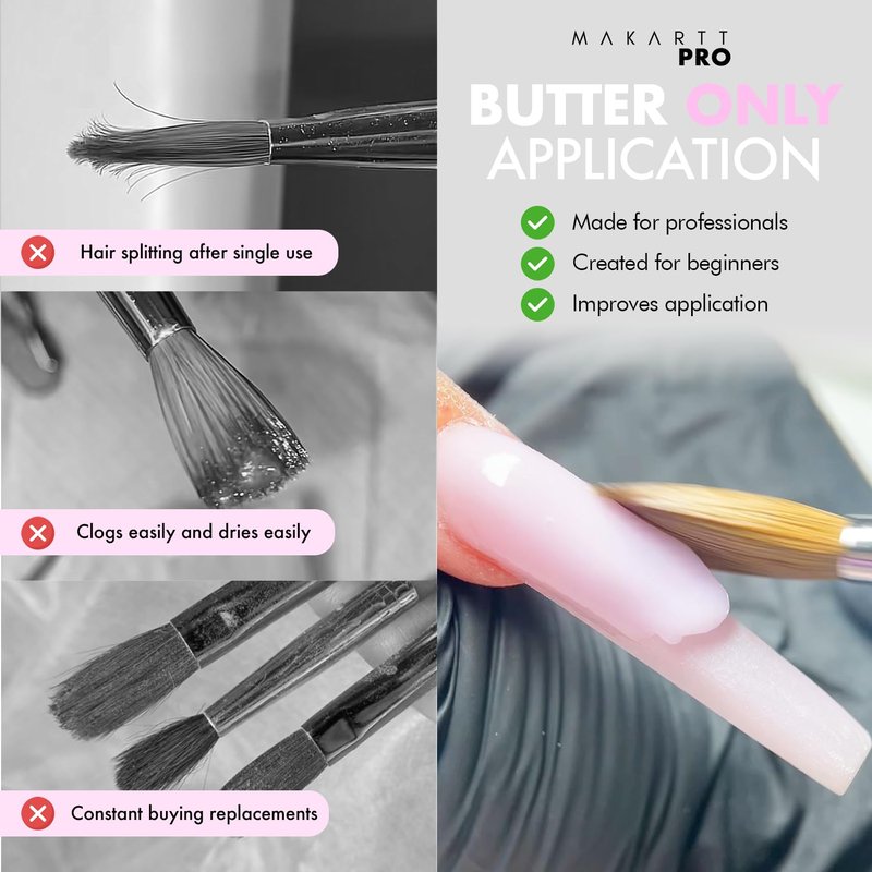 Kolinsky Acrylic Nail Brush #12 - 100% Pure Hair for Acrylic Powder & EMA Monomer | Professional Quality, Superior Liquid Retention