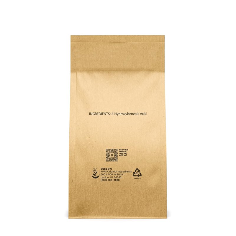 Salicylic Acid Crystals - Pure 2-Hydroxybenzoic Acid | 1 lb, No Fillers or Additives