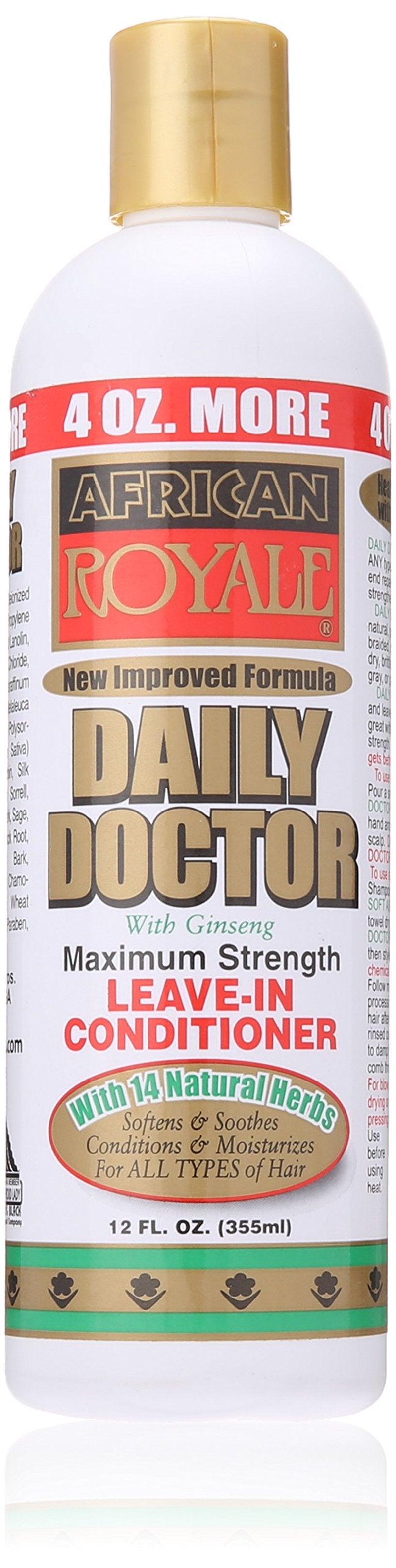 African Royale Daily Doctor Maximum Strength Leave-in Conditioner, 12 Oz