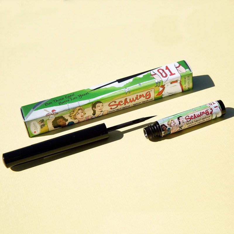 theBalm Liquid Eyeliner - Black Matte Finish for Bold Eyes | 0.05 Fl Oz