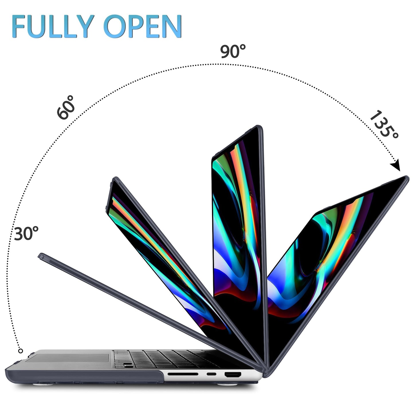 Mektron Case for 2026 M5 MacBook Pro 16 inch A3429 A3428 M4 A3403 A3186 M3 A2991 M2 A2780 M1 A2485 (2021-2025) Pro/Max with Liquid Retina XDR, Hard Shell Plastic Laptop Cover, Line Chrysanthemums