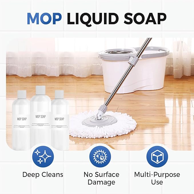 2026 New Mop Soap Brazilian Waves, Highly Scented Brazilian Waves Mop Soaps for Floor Cleaning, Luxury Mop Soap For Floor Cleaning, Multisurface Bathroom and Kitchen Cleaner Supplies (3Pcs)