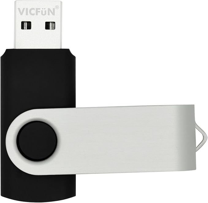 VICFUN 10 Pack 32GB USB Flash Drives Bulk 32GB Flash Drive 10 Pack USB Thumb Drive USB2.0-Black
