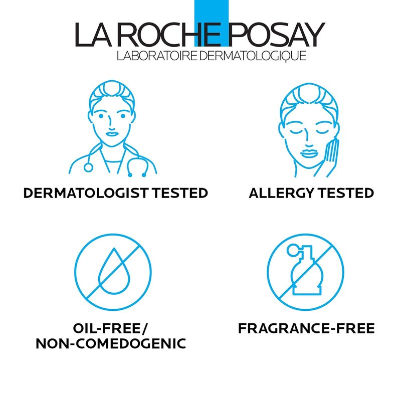 La Roche-Posay Toleriane Hydrating Face Cleanser - Gentle Daily Wash with Niacinamide & Ceramides for Sensitive Skin | Fragrance-Free