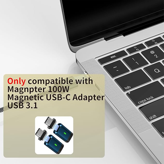 CNakdDG Magnetic Connector Tips Head for USB-C Android Devices (4 Pack), only Compatible 5A Magnetic Charging Cable or Magnetic Adapter