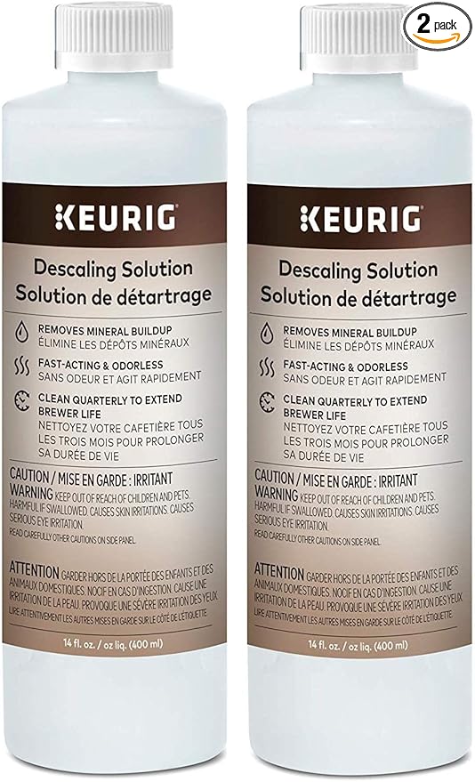 Keurig Descaling Solution Brewer Cleaner, Includes 28 oz. Descaling Solution, Compatible with Keurig Classic/1.0 & 2.0 K-Cup Pod Coffee Makers (28 Oz)