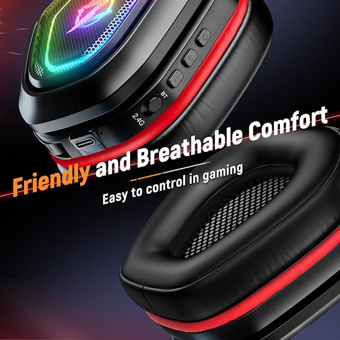 Ozeino Wireless Gaming Headset with Flip Microphone
