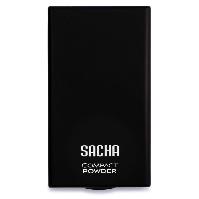 Sacha BUTTERCUP Compact Face Powder. Translucent Powder, Controls Oils & Shine. Pressed Powder for Medium to Dark Skin Tones, 0.45 oz.