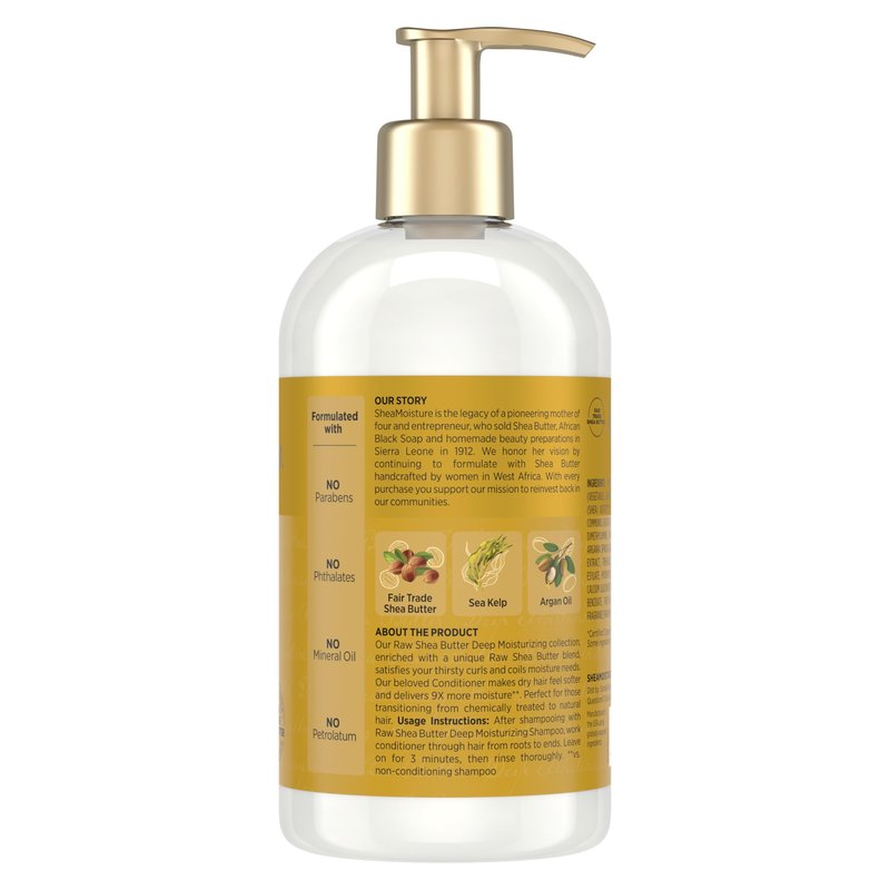 Shea Moisture Conditioner For Curly Hair Raw Shea Butter Restorative Deep Moisturizing Conditioner 13 Oz