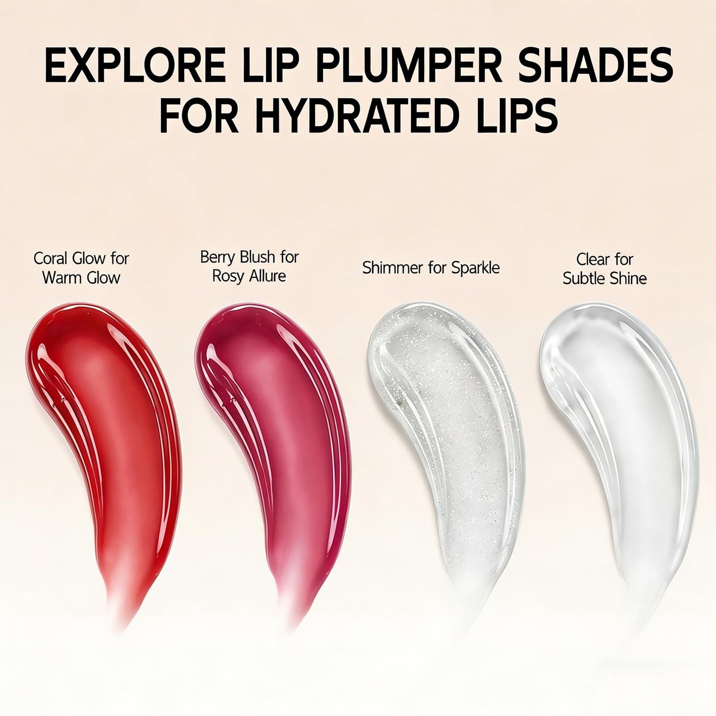 YouthVibe 5% Volufiline Lip Serum & Gloss, Hydrating Lip Care with Shea Butter, Collagen, Peptide & PDRN - Fuller-Looking Lips Over Time, No Burning or Tingling, Non-Sticky Essence - Berry Blush