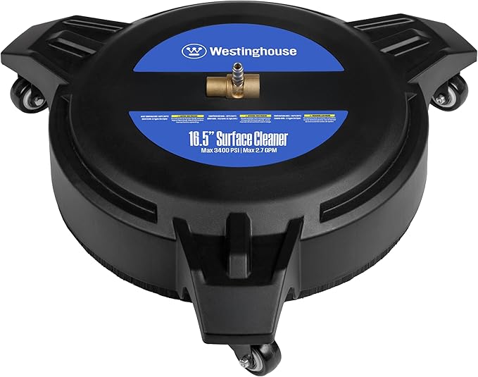 Westinghouse Universal 16.5" Pressure Washer Plastic Surface Cleaner Attachment - 3400 Max PSI, 1/4â Connector - for Gas and Electric Pressure Washers