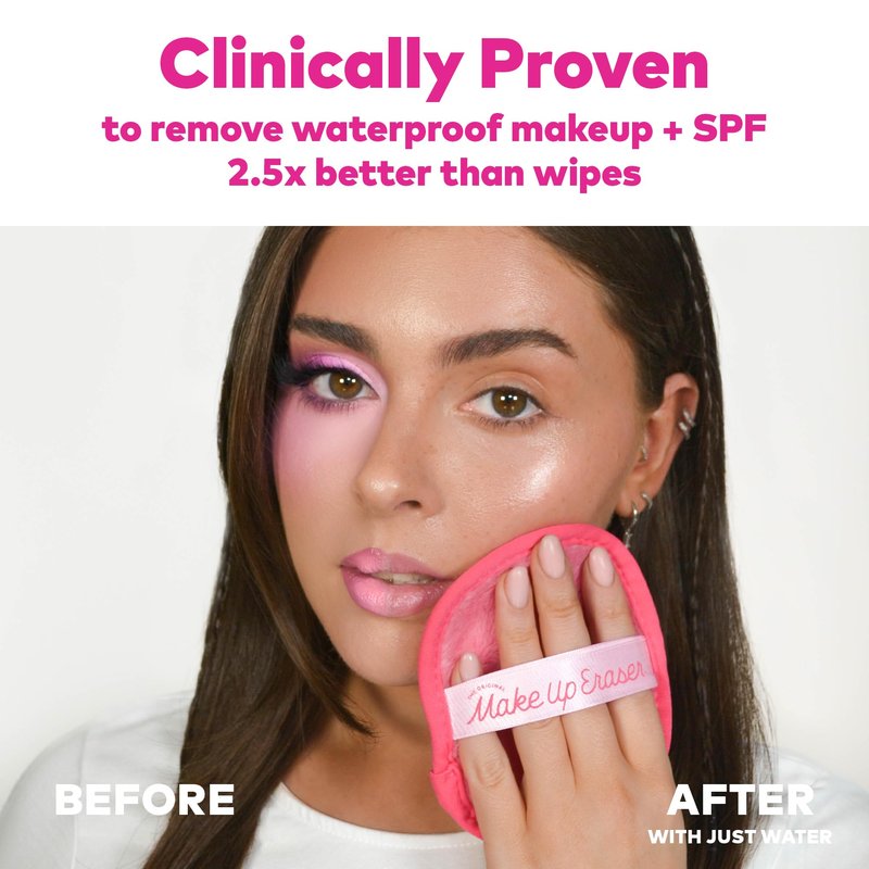 The Original MakeUp Eraser 7-Day Set, Erase All Makeup with Just Water, Including Waterproof Mascara, Eyeliner, Foundation, Lipstick, Sunscreen, and More! Cheeky Neutrals, 7ct.