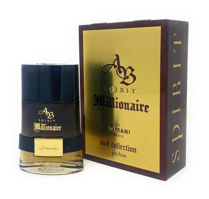 Lomani AB Spirit Millionaire Oud Collection - 3.3 oz Men's Parfum Spray | Luxurious Fragrance
