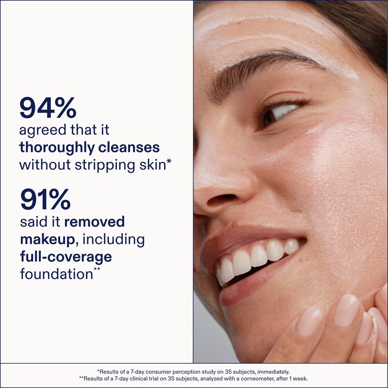 Skinfix Ceramide + Ectoin Gentle Gel Cleanser - 5 oz - SPF + Makeup Remover - Hydrates Skin - Vegan, Cruelty Free