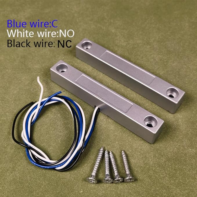Gebildet Rolling Door Contact Magnetic Reed Switch Alarm with 3 Wires for N.O./N.C. Applications MC-58