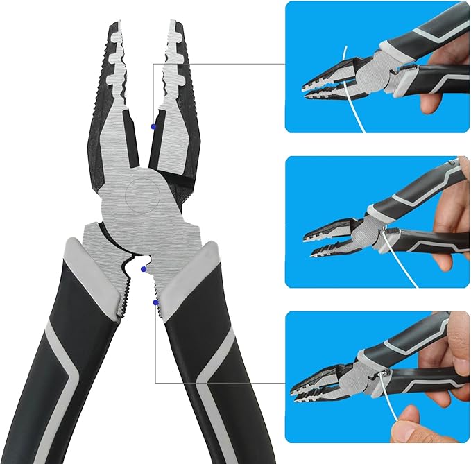 Ciyebst Cable Tethers 20 Pack with Crimping Tool (12 Inches, White Color), Adjustable Security Cable Look, Universal DIY Adapter Tethering Ties Kit for Computer Cord, Pre-Assembled, Tamper-Resistant