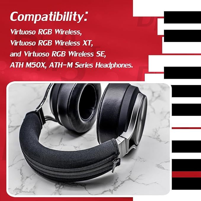 DIMOST Protective Headband Cover for ATH M Series - Compatible with Virtuoso XT, SE, Wireless, M50X, M50XBT, M50, M40X & More