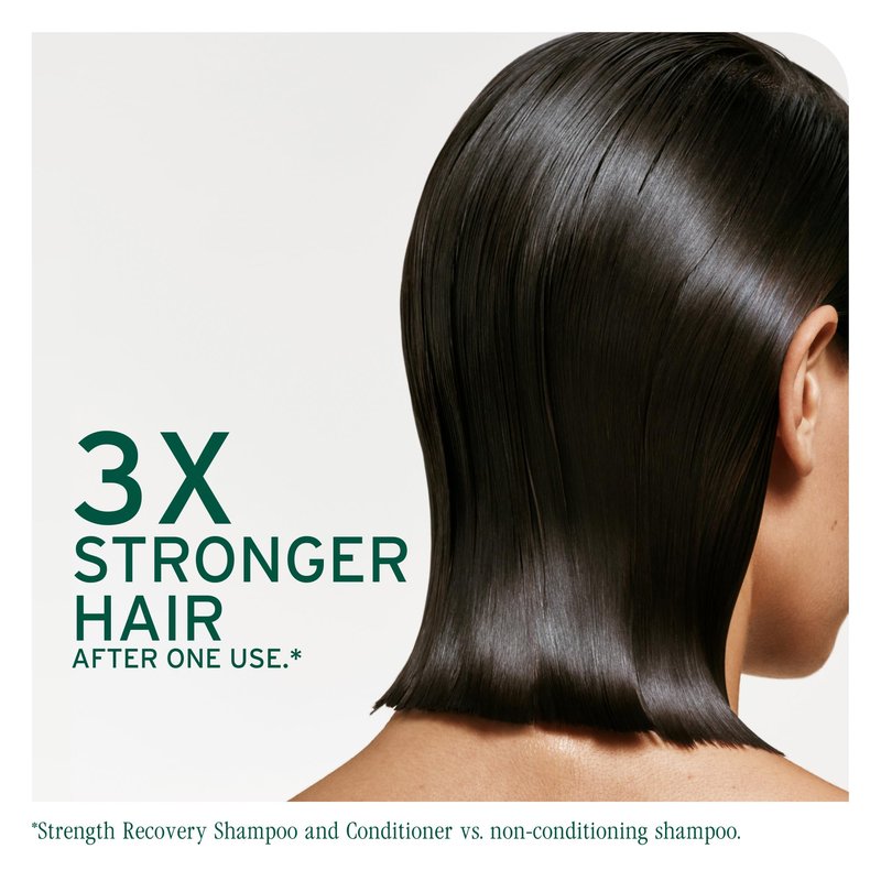 Biolage Strength Recovery Conditioner - Moisturizes & Strengthens Damaged Hair, Softness & Shine, Hydrates and Repairs Damaged Hair, With Olive Squalane & Proteins, Paraben-Free, Vegan, 33.8 Fl Oz