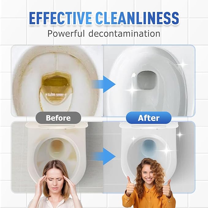 2025 Upgraded Foam Toilet Cleaner, New Powerful Toilet Bowl Cleaner, Advanced Bathroom Cleaner for Home, Powerful Instant Bowl Cleaners for Toilets Squatting Pans (1)