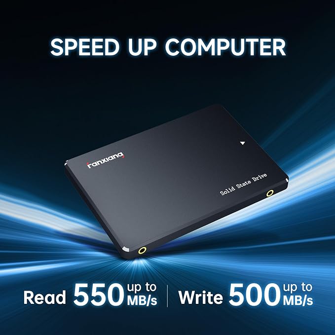 fanxiang S101 1TB SSD SATA SSD 1TB Internal Solid State Drive SATA III 6Gb/s 2.5" SSD, UP to 520MB/s, 3D NAND TLC, Upgrade Laptop PC and Desktops