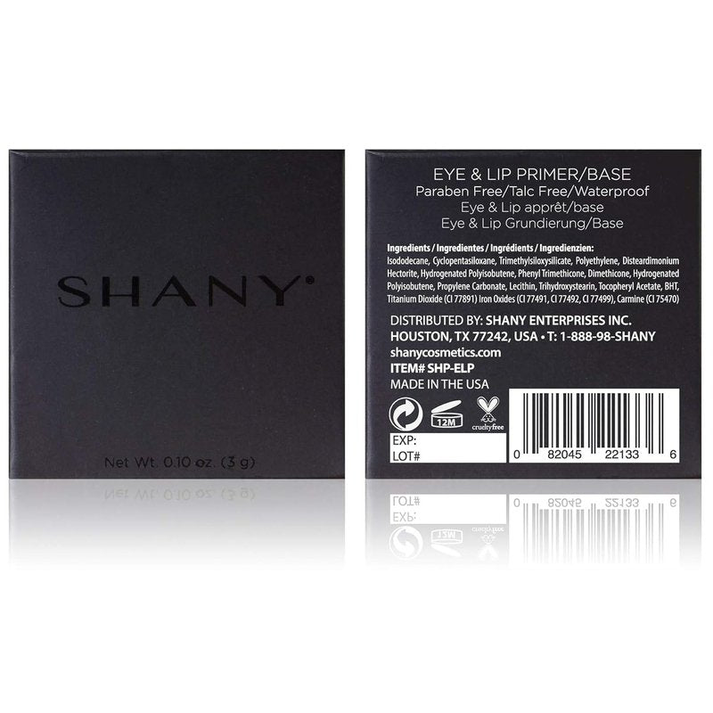 SHANY Eye & Lip Makeup Primer Base - Waterproof, Long-Lasting, Hypoallergenic Formula | Paraben & Talc Free