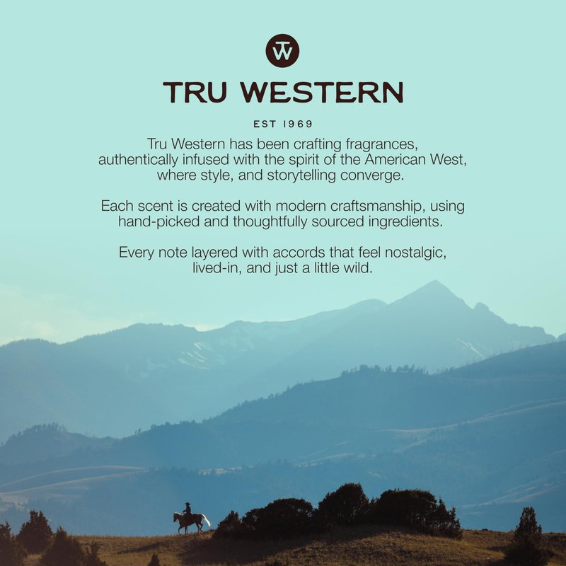 Leather Vintage Label Discovery Set by Tru Western, Set of 4, Including Leather No. 1, No. 2, No. 3, and No. 4, Masculine Fragrance Gift Set