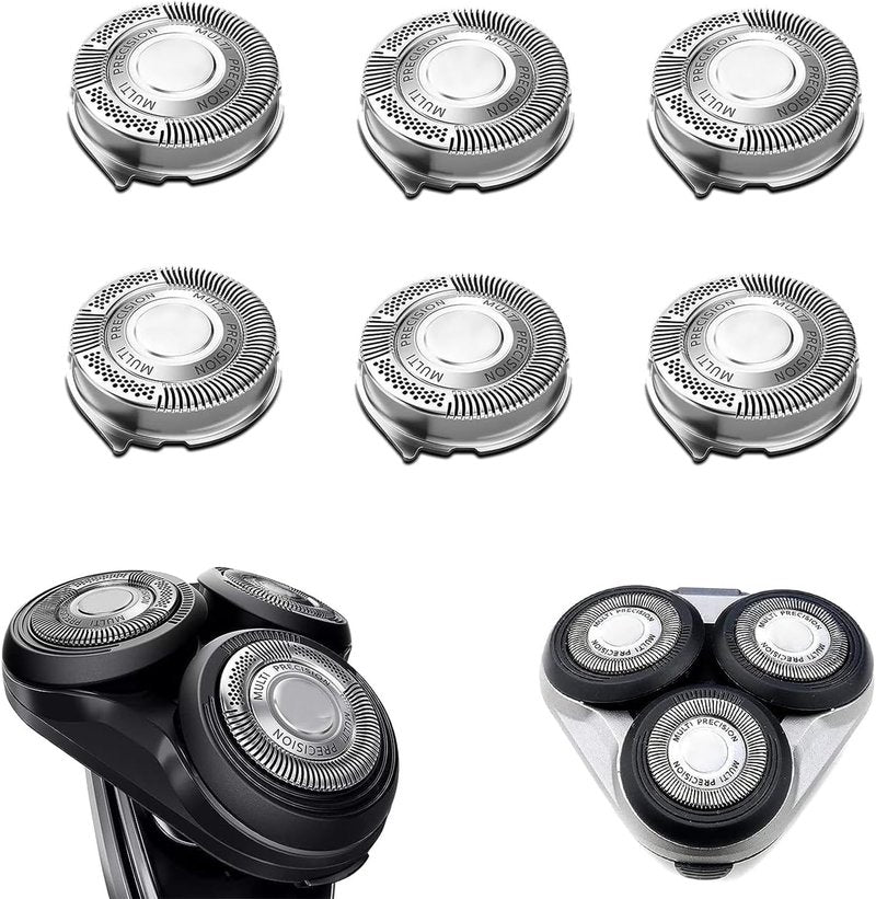 SH50 Compatible Replacement Head for Norelco Series 5000 Shavers | High Compatibility with Philips S5000/S6000/S5100/S5500 Models | 1-Pack (sh50-6 pcs)