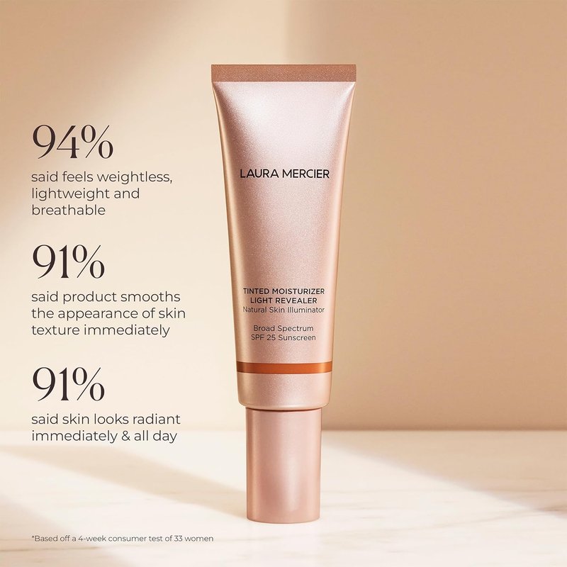 Laura Mercier Tinted Moisturizer | Natural Skin Illuminator with SPF 25 - All Day Hydration & Ultra-Sheer Coverage