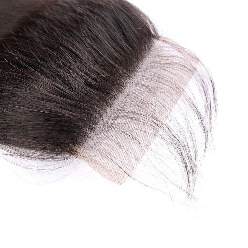 5x5 Transparent Lace Closure Hair Closure Invisible Lace Closure 10A Brazilian Virgin Remy Human Hair Frontal Closure Human Hair Extensions Pre Plucked (5x5 lace closure straight, 16 inch)