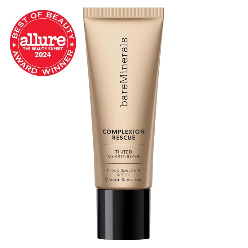 bareMinerals Complexion Rescue Tinted Moisturizer SPF 30 - Tinted Mineral Sunscreen for Face with Hyaluronic Acid + Squalane - 24HR Hydrating, Dewy Hydrating Skin Tint - Birch 1.5 (1.18 oz)
