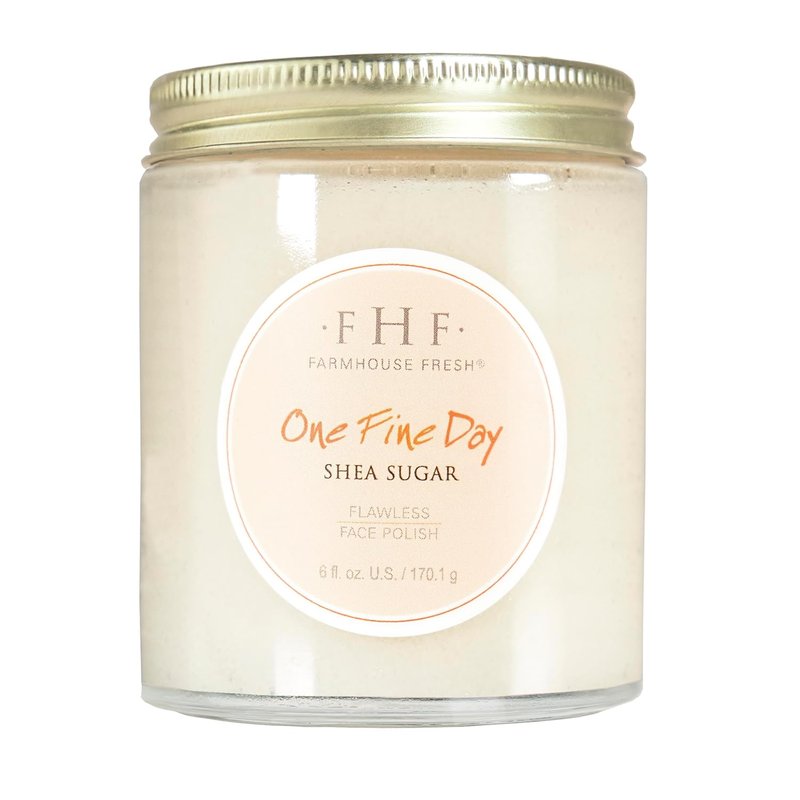 FarmHouse Fresh Sugar Face Scrub - Gentle Exfoliating Cleanser with Shea Butter | 6 Fl Oz