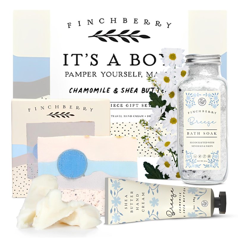 FinchBerry Home Sweet Home Gift Set – Perfect Housewarming Present – Includes Boxed Soap, Liquid Hand Soap, Sage Stick, and Plant Some Roots Seed Packet – Thoughtful Gift for Friends & Family